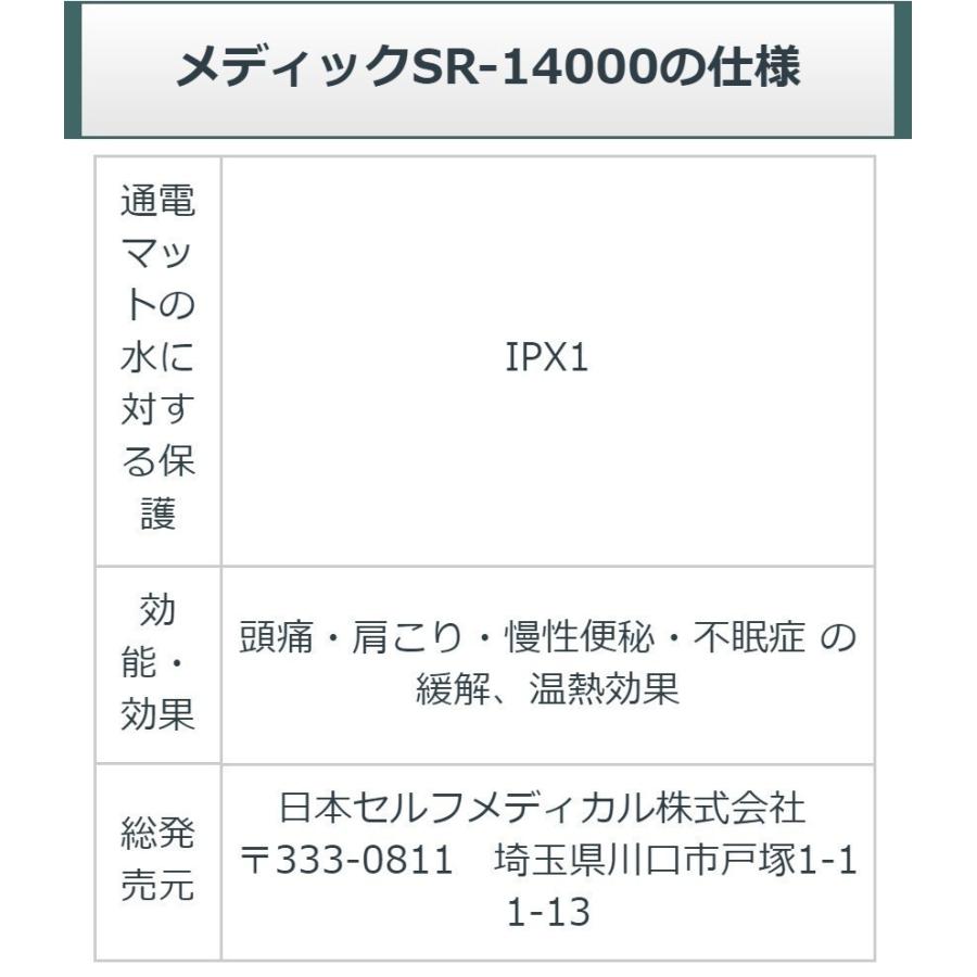 メディック SR14000eco （レピオス SR 14000）　中古　AAランク　10年保証　日本セルフメディカル　電位治療器｜sosnet｜09