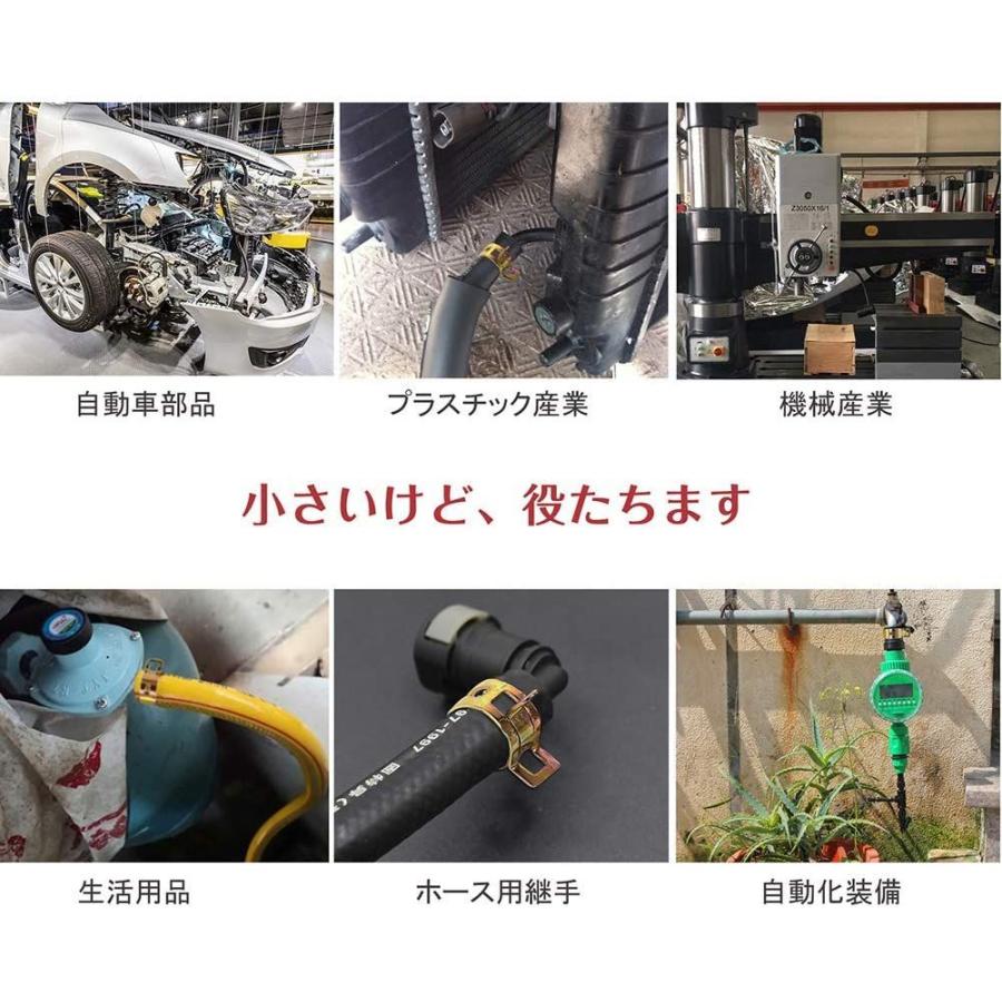 Indusky ホースクランプ ホースライン ホースバンド 内径6 22mmセット 65mnマンガン鋼製 亜鉛メッキ 燃料ホース用 水道ホー Sosolaショップ 通販 Yahoo ショッピング
