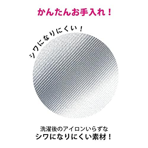 アンファミエ ノーアイロン エプロン ラウンド 保育士 介護 無地 大容量ポケット付き 2段階ボタン 3L-4L サックス｜sosola-shop｜03