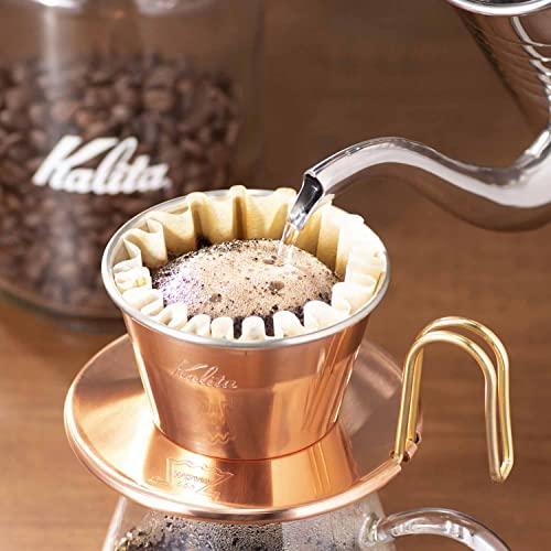 カリタ Kalita コーヒー ドリッパー ウェーブシリーズ 銅製 1~2人用 日本製 燕 WDC-155 ドリップ 器具 喫茶店 カフェ アウ｜sosola-shop｜07