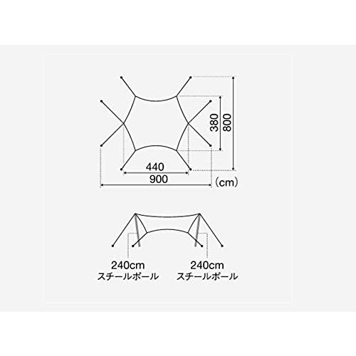 スノーピーク(snow peak) ランドネスト M テントタープセット SET-260｜sosola-shop｜07