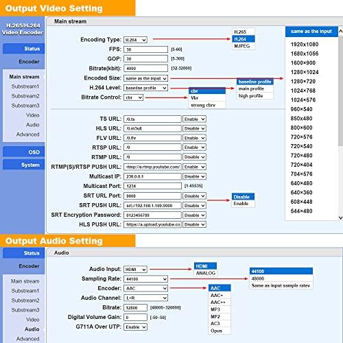 uraytech h.265?/ H。264?HDMIエンコーダ、HDビデオエンコーダRTSPサポート、RTP、Rtmp、HTTP、UDP、HL｜sosola-shop｜06