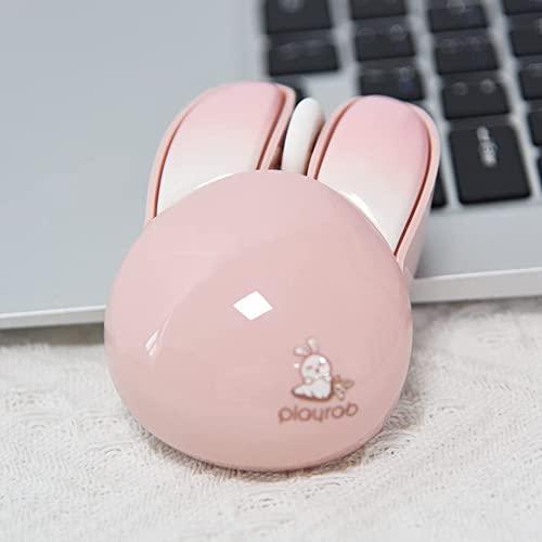 DIWOSHE 2.4Ghzワイヤレスマウス かわいいウサギの耳のデザイン USB無線マウス 静音 電池式 光学式 小型 軽量 キャラクターマウ｜sosola-shop｜05
