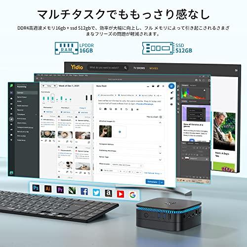 ミニpc n95 2023新版 最大3.4GHz 16GB 512GB SSD Amazon.co.jp: ミニpc 最新第12世代 n95 ミニpc動作より安定