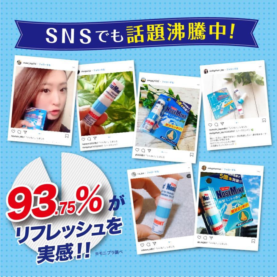 公式】TVやSNSで話題沸騰！ノーズミント (NOSEMINT) 花粉対策 マスク