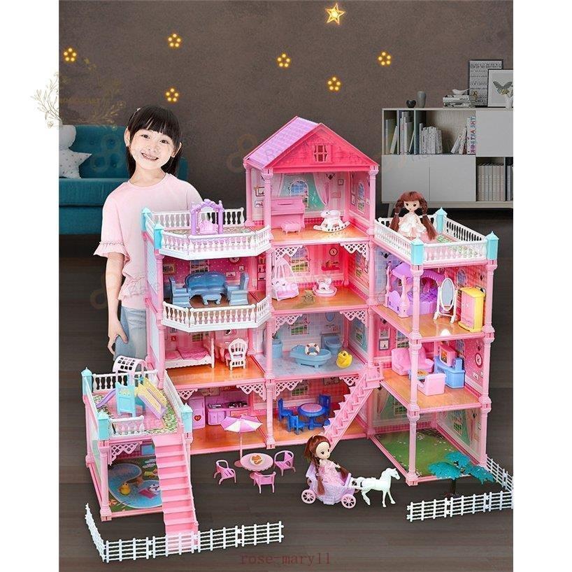 ドールハウス バービーハウス 人形用ハウス Amazon.co.jp: LEOWOO ドールハウス バービーハウス 人形用