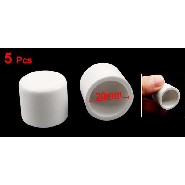 uxcell パイプキャップ パイプエンドキャップ 20mm 水 継手 白 カバー