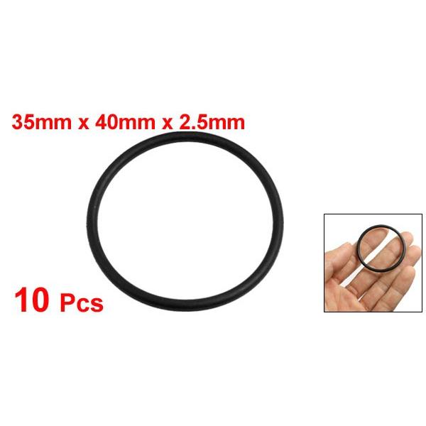 uxcell オイルシールO リング 40mm x 2.5mm ゴム素材 10枚入り