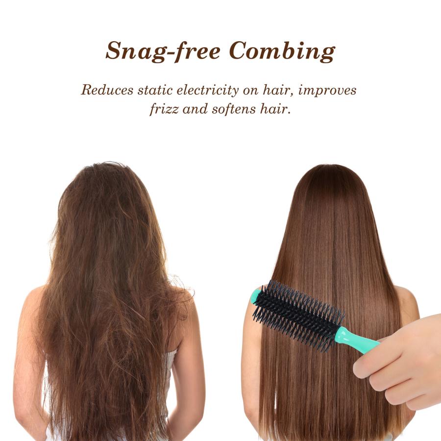 uxcell カーリーヘアブラシ プロのスタイリングラウンドブラシ
