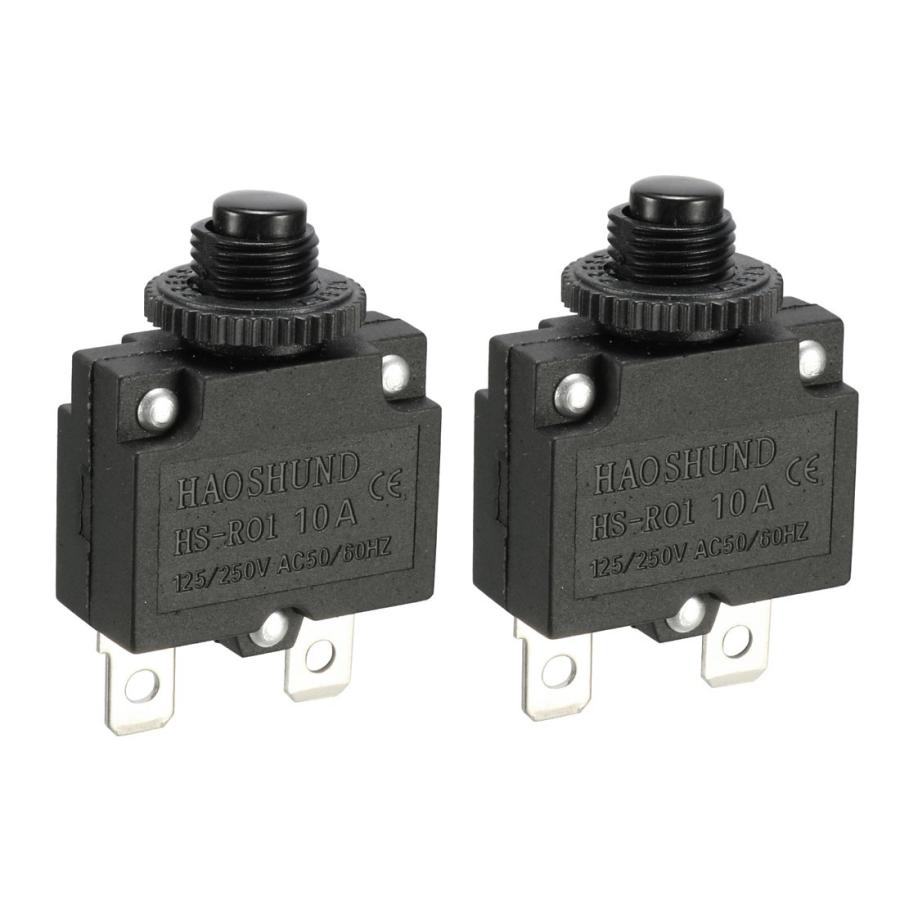 uxcell サーキットブレーカー 過負荷プロテクター 短絡保護 空気圧縮機用 10A ST-101E :a13110400ux0340:ソウ ...