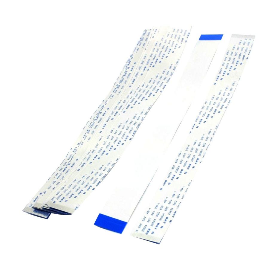 uxcell FFCフレキシブルフラットケーブル 200 x 21mm ホワイト AWM