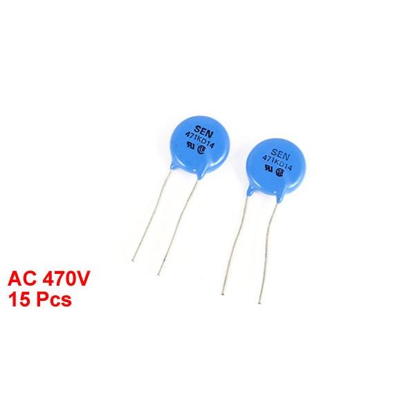 uxcell 電圧依存抵抗器 ラジアルリード 15個いり バリスタ471KD14 470V バリスタ :a14051000ux0301:ソウ ...