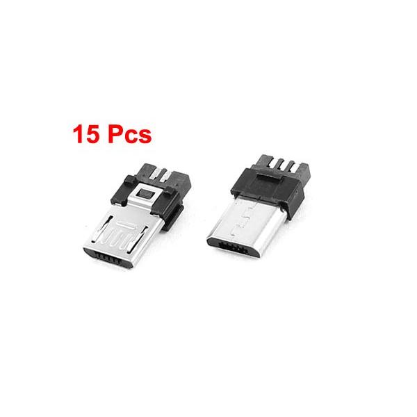 Uxcell マイクロusb ジャックソケット Bタイプ 5ピン オス はんだ ジャック プラグ コネクタ 15個 Aux0265 ソウテン2号店 通販 Yahoo ショッピング