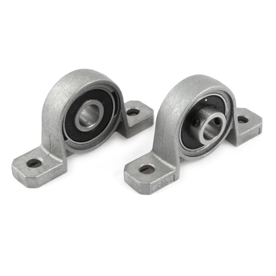 uxcell ピローブロックベアリング ピローブロック玉軸受け 8mm x 12mm