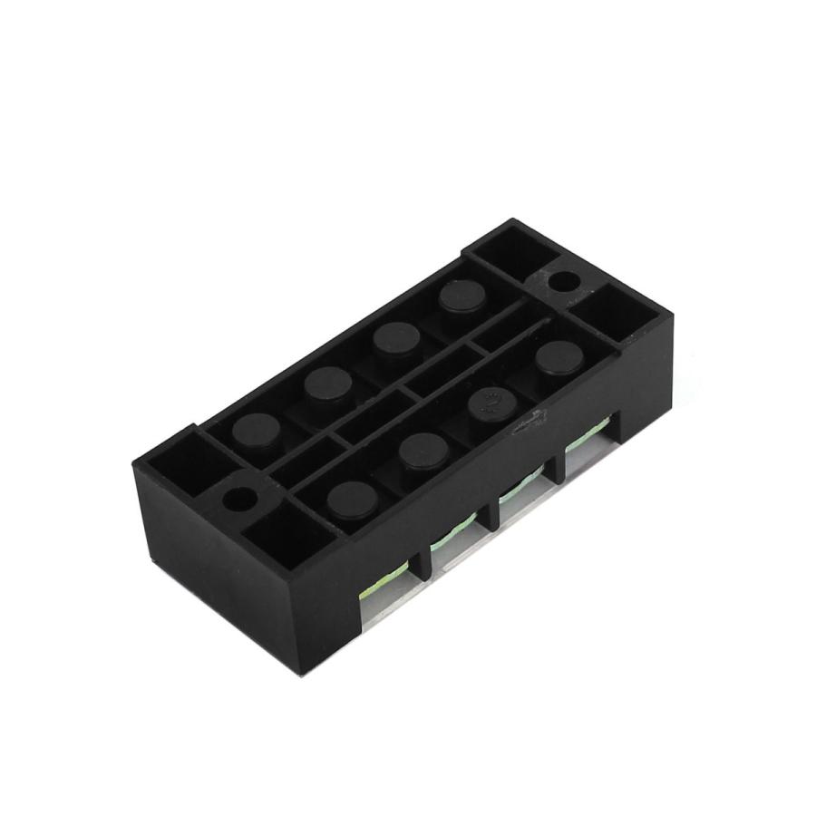 uxcell 端子台 バリア端子ブロック ケーブルボード AC600V 25A 2 x 4 ポジション 2個入り|soten2|03