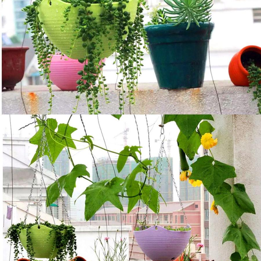 uxcell フラワーポット ホワイト プラスチック素材 植物のプランター 家庭の装飾｜soten2｜08