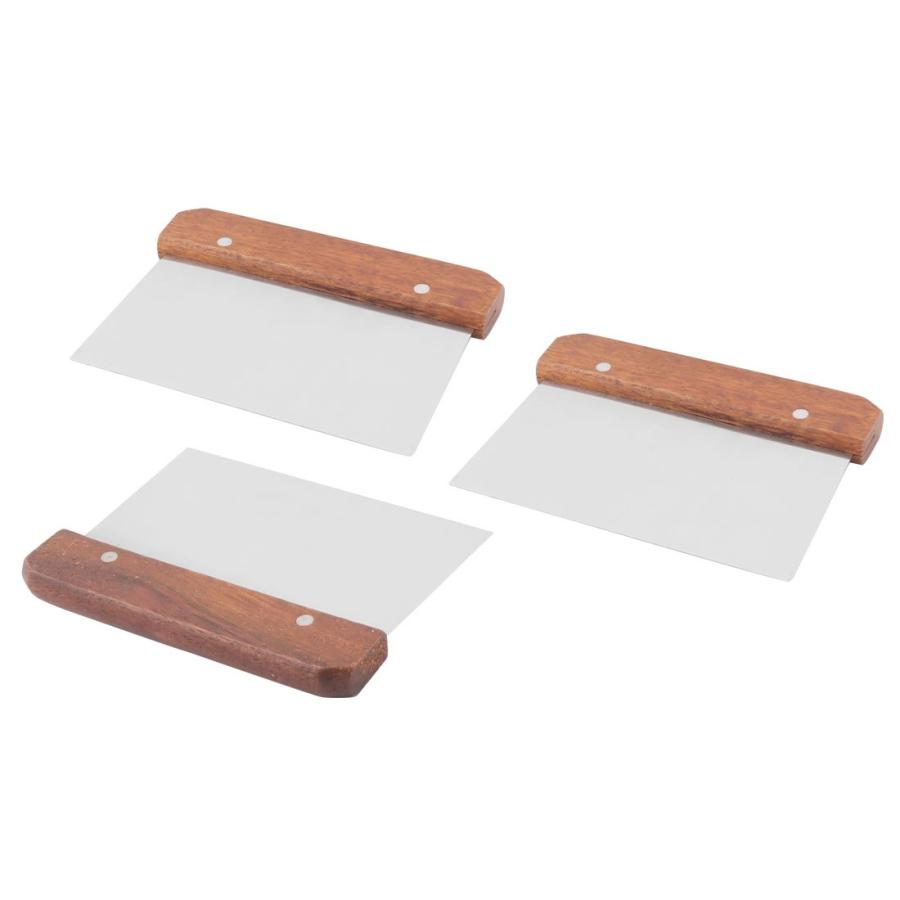 uxcell スパチュラ ケーキスクレーパー ステンレス鋼製 ペストリースクレイピング 3個入り a16031100ux0364ソウテン2