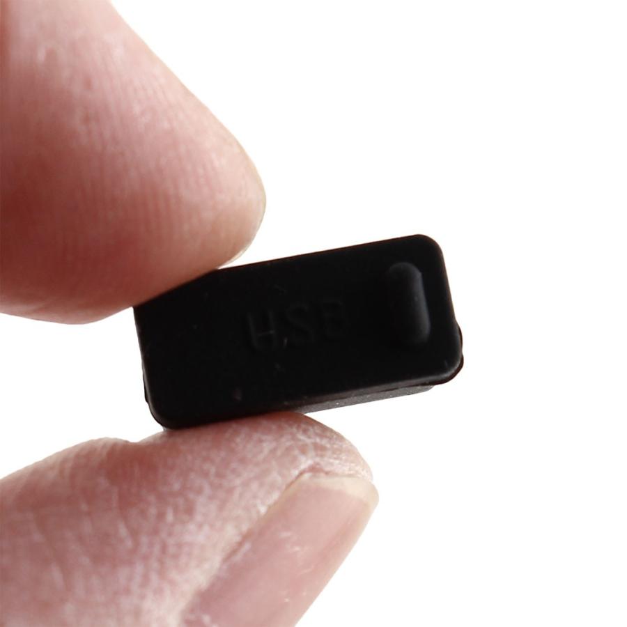 uxcell USBポートダストカバー シリコン 13 x 6 x 7mm 防塵キャップ USB 防塵 20 個入り｜soten2｜03