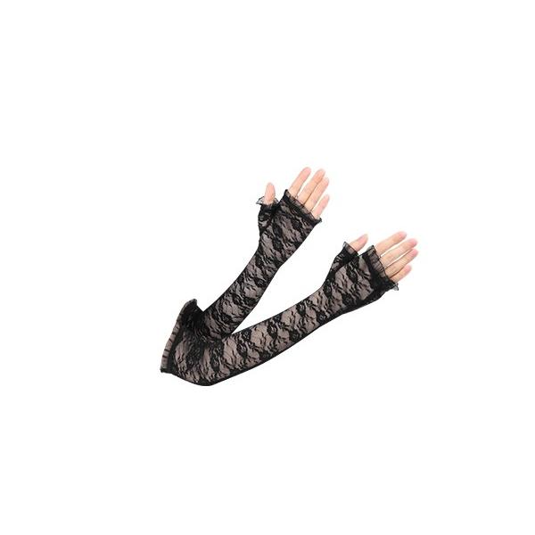 CHANEL gloves アームカバー グローブ 手袋 レア uxcell レース 指なし手袋 結婚式 フィンガーレスグローブ