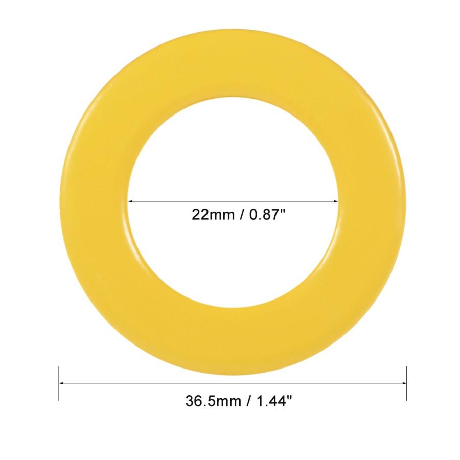 uxcell フェライトリング 磁石リング トロイダルコア アイロン 22x11x36.5mm イェロー ホワイト 5個入り｜soten2｜04