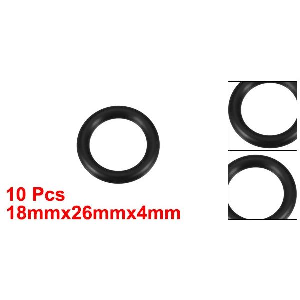uxcell O型リング ニトリルゴム 18mmの内径 26mmの外径 4mm幅 円形