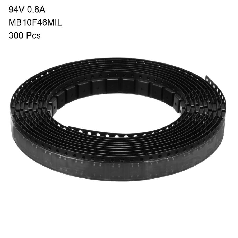 uxcell ブリッジダイオード整流器 4端子 94V 0.8A MB10F46MIL 300枚