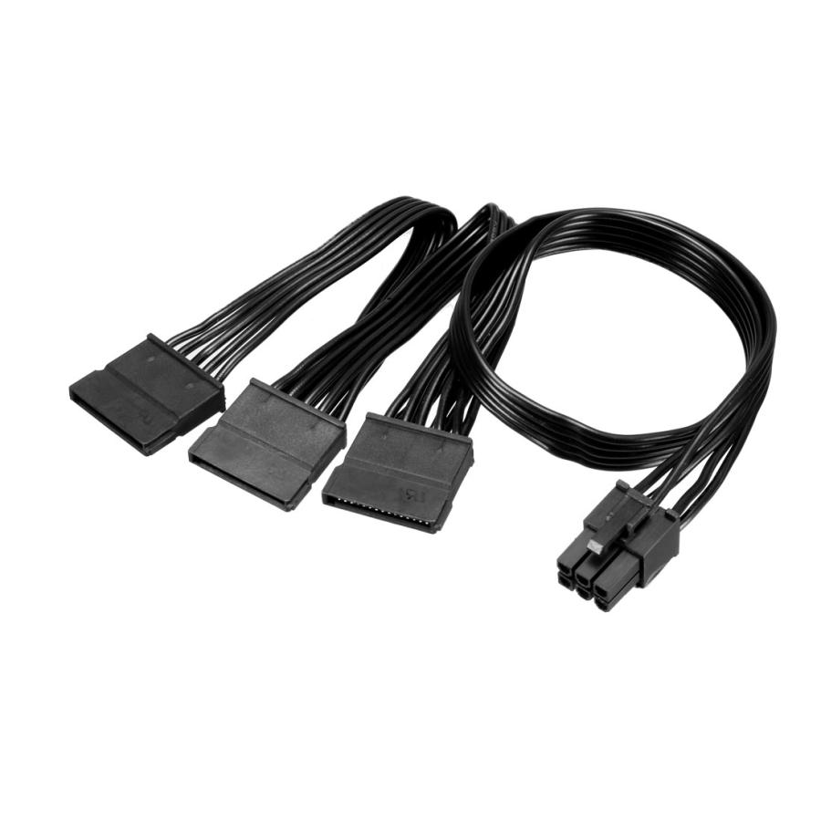uxcell SATA電源ケーブル ハードドライブ用 6ピン-3 アダプタ uxcell SATA電源ケーブル ハードドライブ用 6ピン-3 アダプタ