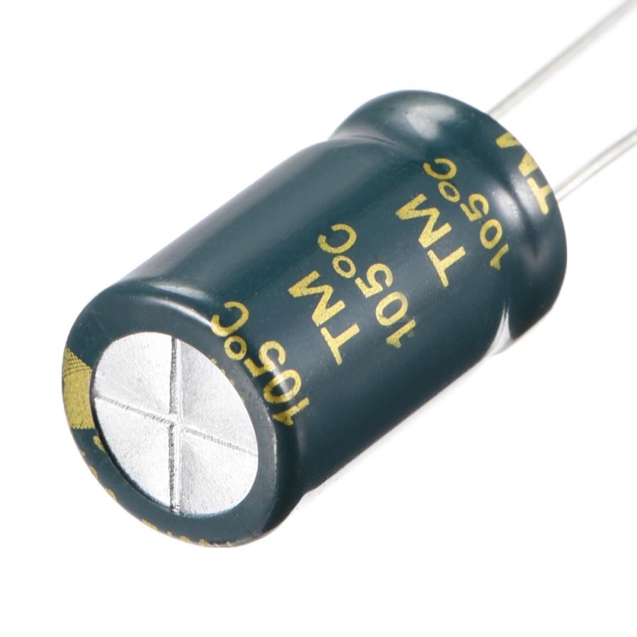 uxcell ラジアル電解コンデンサ 高リップル電流 低ESR 100uF 100V 105℃ 3000H 10X17mm グリーン 30個入り