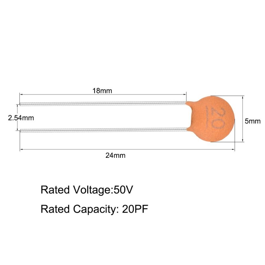 Uxcell セラミックコンデンサ 50v pf N750 Diy電子回路対応 2 54mmリードピッチ 30個入り Aux0381 ソウテン2号店 通販 Yahoo ショッピング