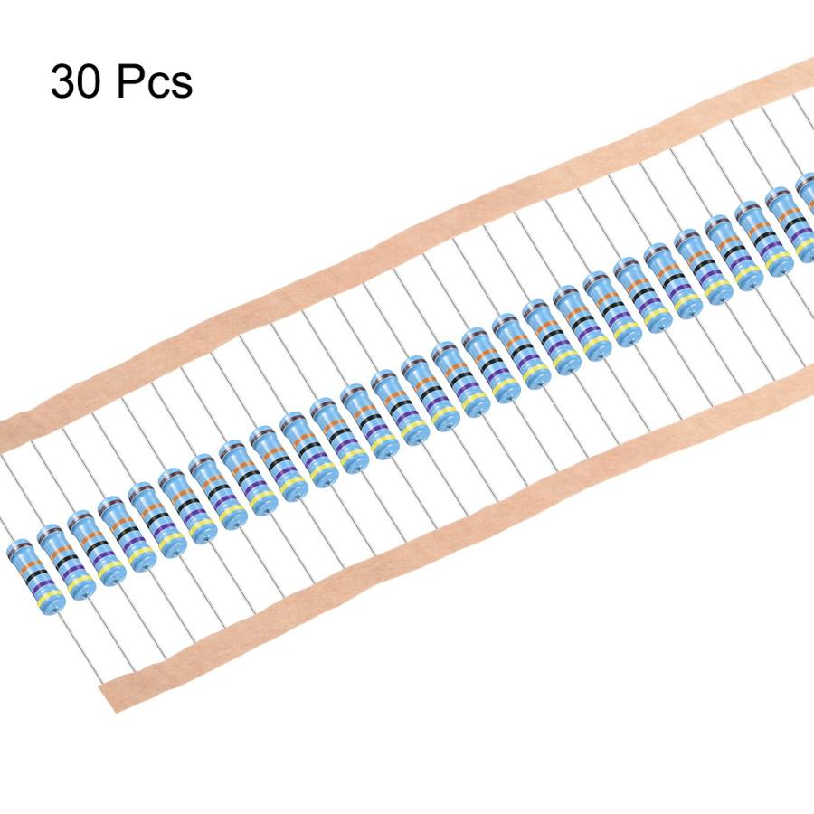 uxcell 金属膜抵抗器 1W 470Kオーム MF抵抗器 5色バンド 単一固定抵抗器 許容差1％ 30個入り｜soten2｜04