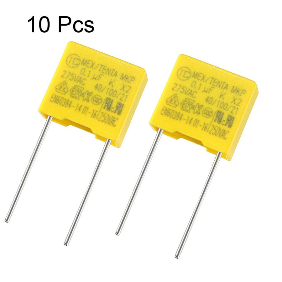 uxcell 安全コンデンサポリプロピレン フィルム 安全コンデンサ 0.1uF