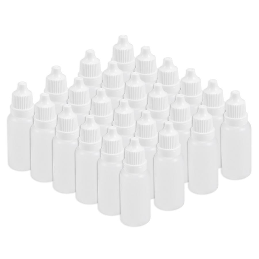 uxcell プラスチックドロッパーボトル 15ml 0.5オンス シール液ボトル