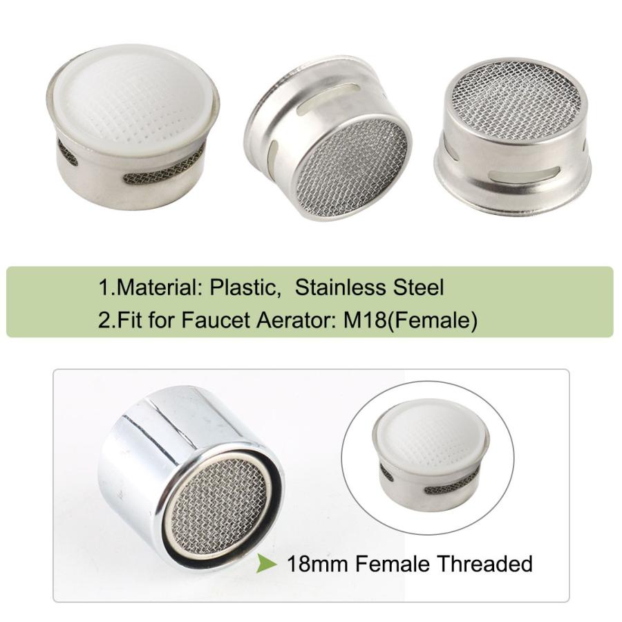 uxcell プラスチック 蛇口エアレーターインサート 蛇口交換部品 水