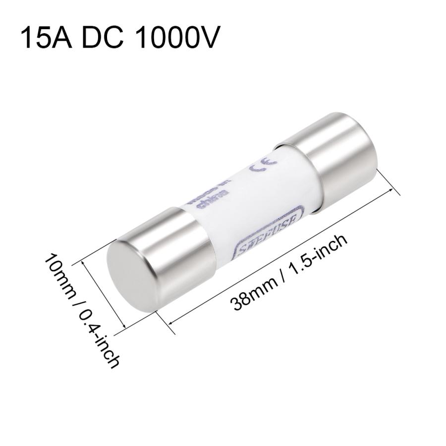 Uxcell カートリッジセラミックヒューズ Dc 1000v 10 38 Mm 高速ブロー交換 デジタルマルチメータ用 15a 2本 A19051400ux0235 ソウテン2号店 通販 Yahoo ショッピング