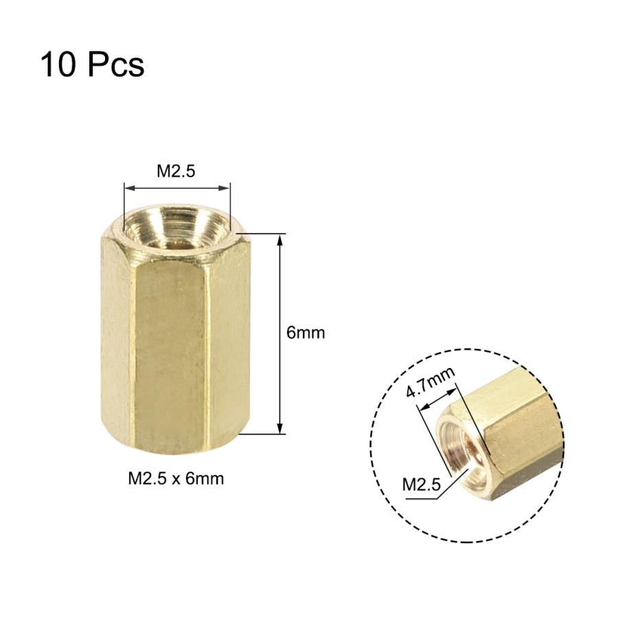 uxcell M2.5x6mm PCBマザーボードスペーサースタンドオフ FPVドローンクアッドコプター コンピューターおよび回路基板用 10個入り｜soten2｜03