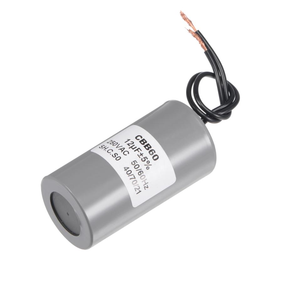 2 Pezzi CBB60 AC 450V Condensatore Di Funzionamento Del Motore A Cilindro Conduttore A 2 Fili Cbb60 12uf 98561605 - Foto 8