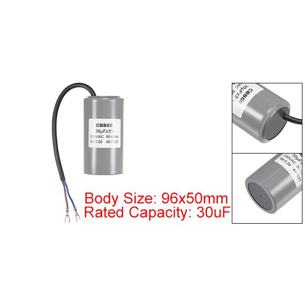 uxcell CBB60ランコンデンサ 30uF 250V AC 2ワイヤー 50/60Hz uxcell CBB60ランコンデンサ 30uF 250V AC 2ワイヤー 50/60Hz