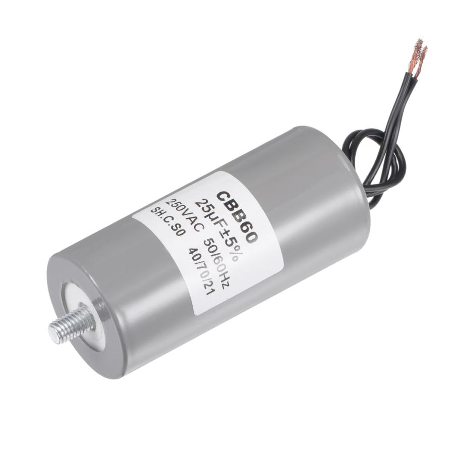 uxcell CBB60ランコンデンサ 25uF 250V AC 2ワイヤー 50/60Hz uxcell CBB60ランコンデンサ 25uF 250V AC 2ワイヤー 50/60Hz