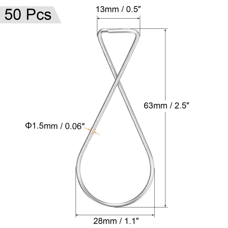 内祝い X Mm 63 ステンレス製ハンガー 天井フッククリップ Uxcell 28 50個 シルバー仕上げ ホームオフィス教室用 Mm 13 X Mm 端子 テレビ端子 Www We Job Com
