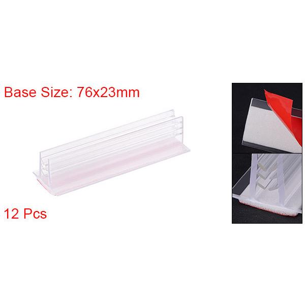 日本最大級 Uxcell サインホルダー 接着剤付き 最大厚さ7 Mmパネル デスクカウンター用 12個 アクリル アクリル板 Www We Job Com