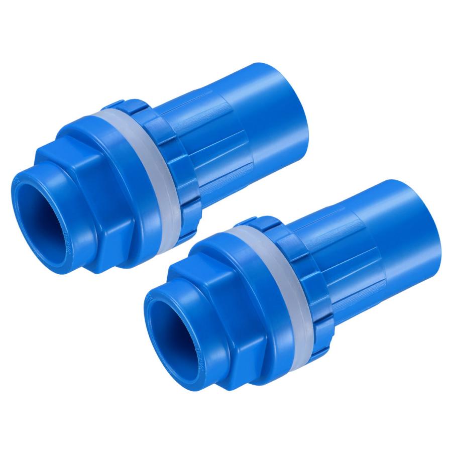 uxcell 水タンクパイプコネクタ 20 mm内径 13 mm DN15ジョイント直管ホース付属品 ブルー 2個｜soten2