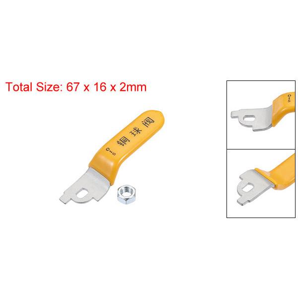 uxcell レバーハンドル 鉄クロムメッキ 交換用 クォーターターン