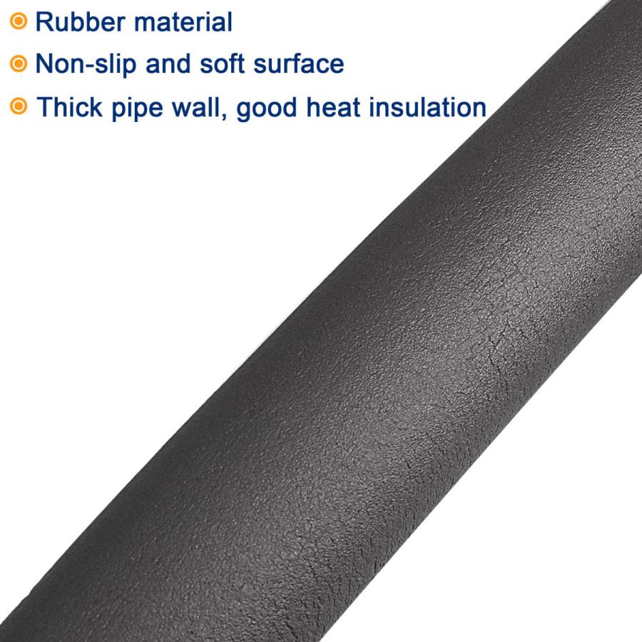 uxcell フォームチューブ 6 mm内径 32 mm外径 2 M長さ チューブカバー HVAC銅パイプ断熱ハンドルグリップサポート用