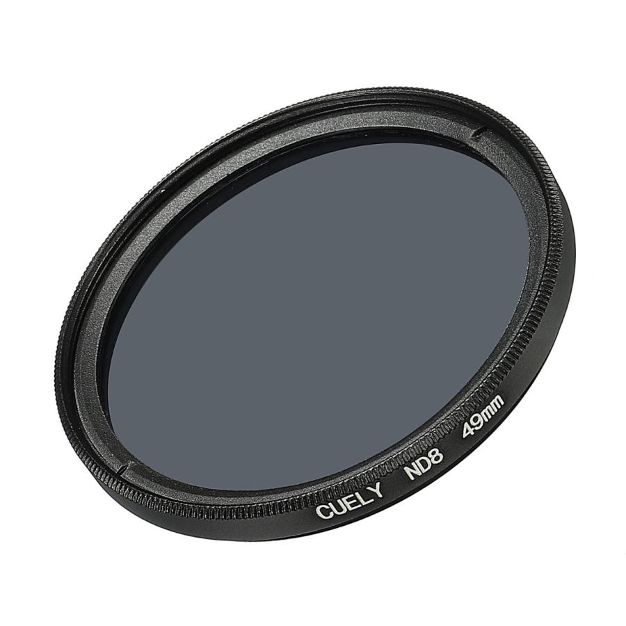 ソウテン2号店uxcell Uvレンズフィルター スリムフレーム マルチコーティング 保護レンズ Nd8フィルター カメラ撮影アクセサリー用 直径49 Mm 送料0円