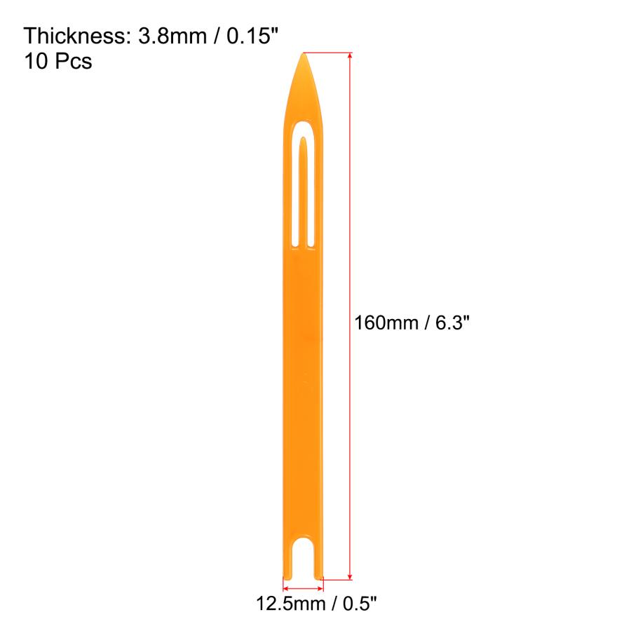 uxcell PATIKIL 網針シャトル 160x12.5x3.8mm 6# 10本 プラスチック漁網 修理ラインキット 補修ツール ...