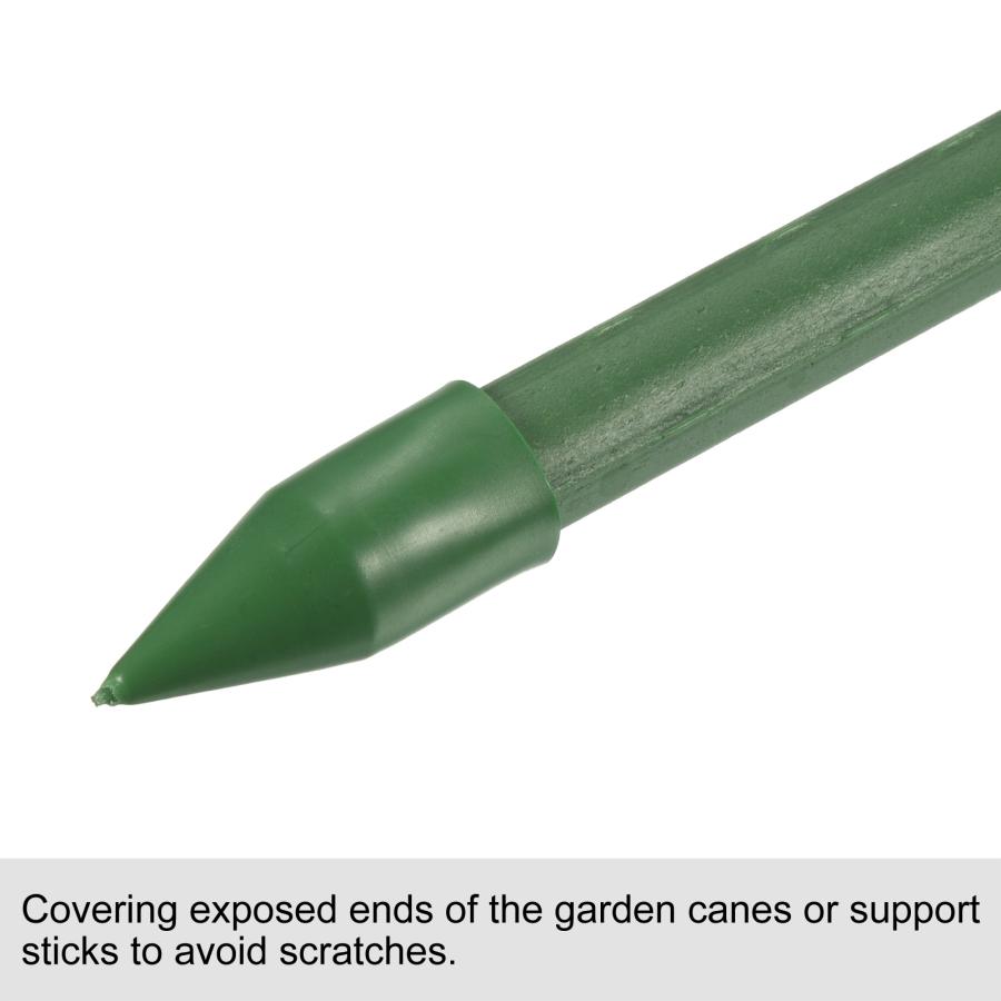 uxcell ガーデンケーンキャップ プラスチック 尖った植物杭