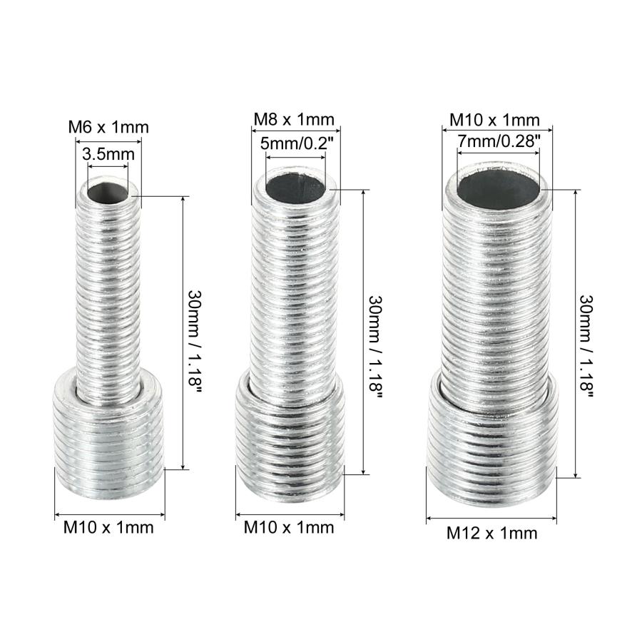 uxcell PATIKIL M10-M6 M8 M10 レデュースねじ 6個 30mm長さ uxcell PATIKIL M10-M6 M8 M10 レデュースねじ 6個 30mm長さ