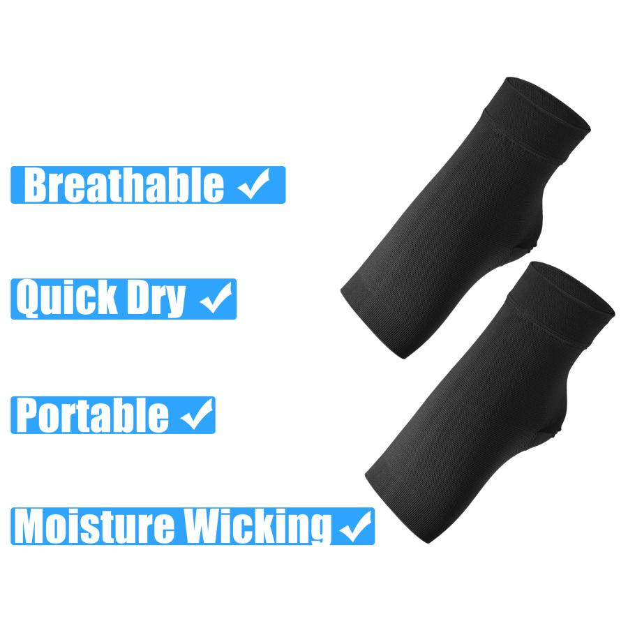 uxcell VOCOSTE 足首圧縮スリーブソックス 足首装具 アキレス腱