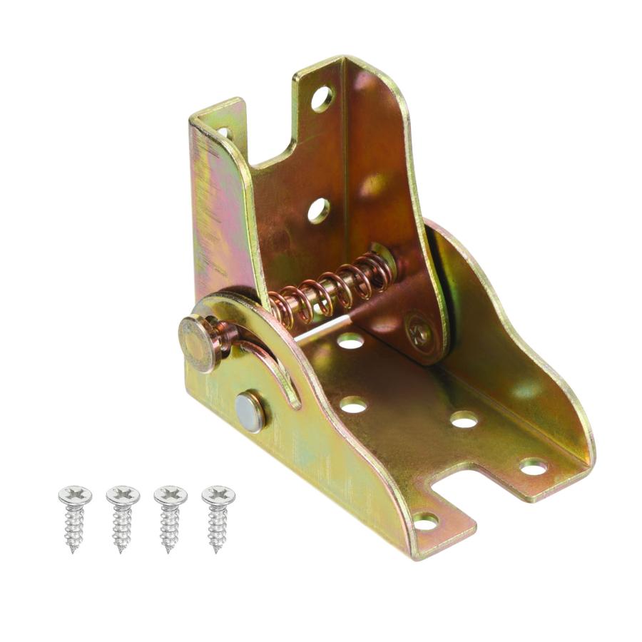 PATIKIL 折りたたみ脚ヒンジ 8個 セルフロックヒンジ 折りたたみ