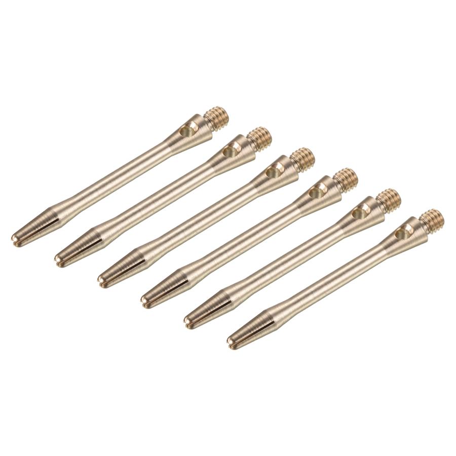 PATIKIL 45mmアルミダーツシャフト ミディアム 2BAスレッド ダーツステムダーツアクセサリー 投げ装具 6個 ブラストーン